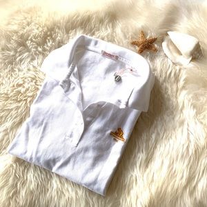 Marbas white polo shirt